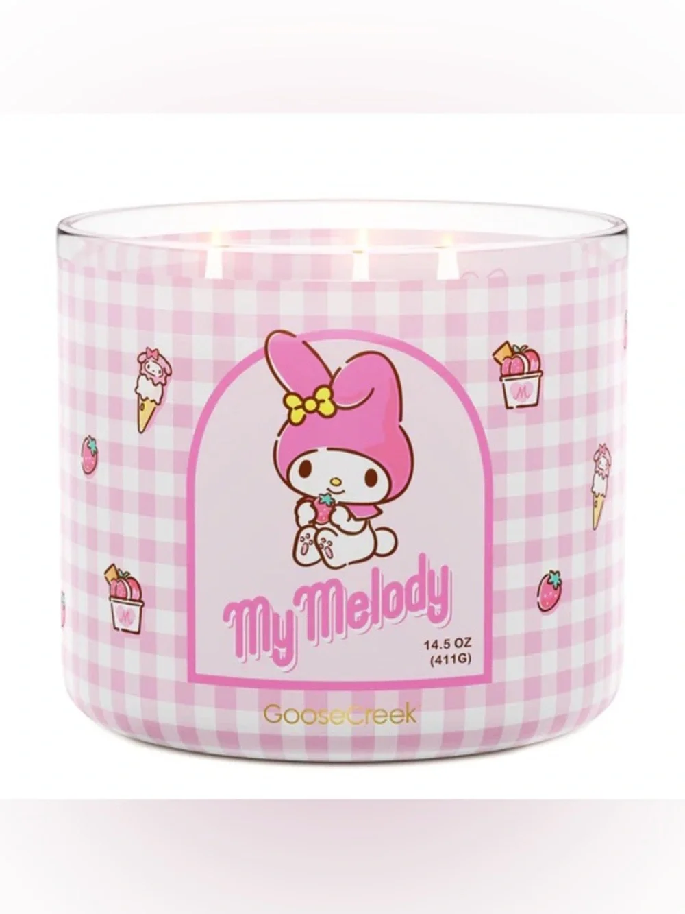 GooseCreek x Hello Kitty And Friends My Melody Hello Kitty 3-Wick Candle
